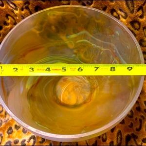 SWEDEN  Hand Blown Glass Bowl 4 lbs 12.3 oz in weight